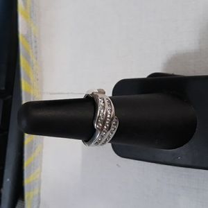 Sterling Silver CZ Ring Sz6